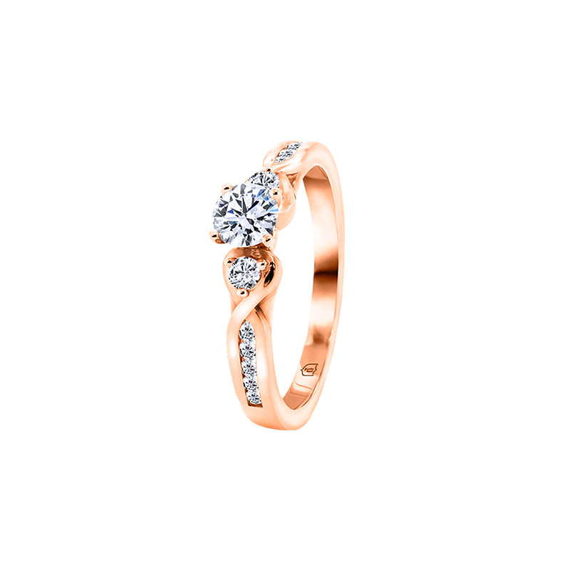 Giorgia Rose  <p>  Engagement Ring </p> <p> 18k Rose gold and diamond </p> <p> <FONT SIZE=2>  DRE2967R03MH18R </font> </p>