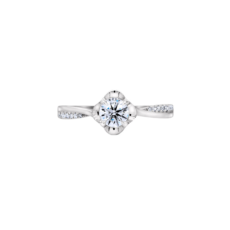 Giorgia Rose  <p>  Engagement Ring </p> <p> 18k white gold and diamond </p> <p> <FONT SIZE=2>  DRB5480R04MH18W </font> </p>