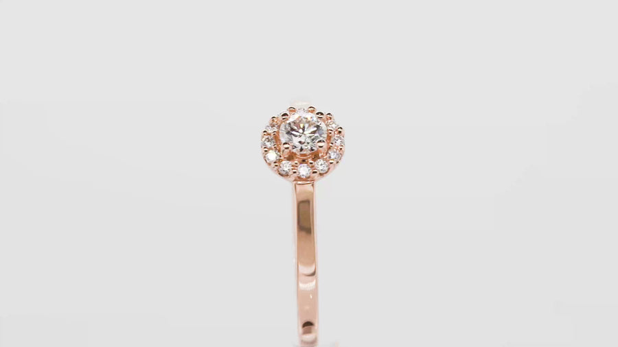 Giorgia Rose  <p>  Engagement Ring </p> <p> 18k Rose gold and diamond </p> <p> <FONT SIZE=2>  Cgr001 </font> </p>